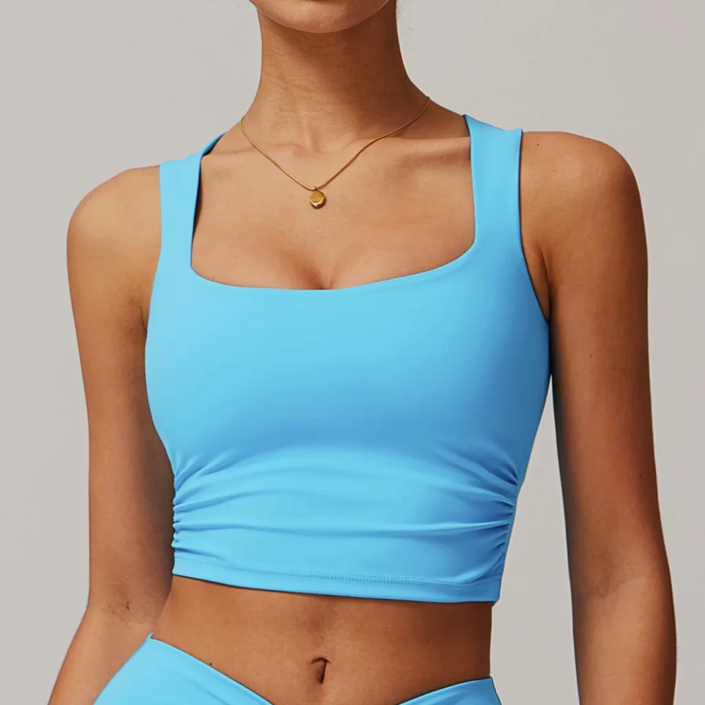Custom Sports Bra Wholesale Fitness Square Neck Tank Top