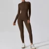 Women's One Piece Workout Bodysuit Long Sleeve Athletic Jumpsuit yoga one piece jumpsuit athletic one piece jumpsuit one piece pants bodysuit