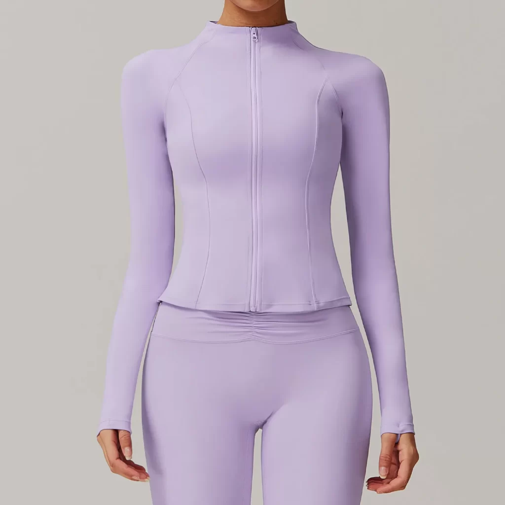 Custom Athletic Jackets Lightweight Exercise Jackets with Zipper gym sportswear athletic apparel suppliers