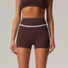 Contrast Colors High Waisted Shorts Women Biker Shorts