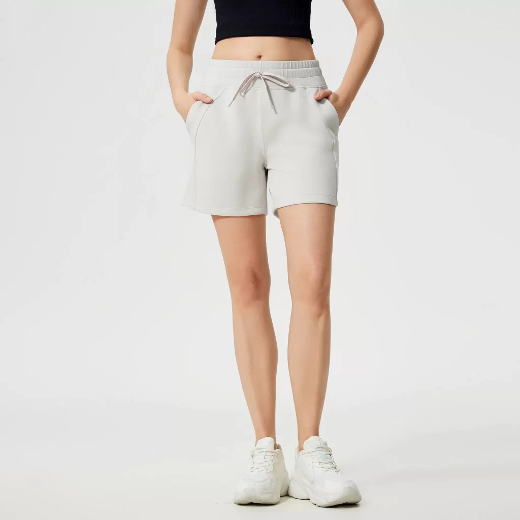 Workout Lounge Shorts with Pockets Comfy Elastic Shorts wholesale fitness apparel