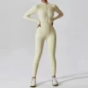 Women's One Piece Workout Bodysuit Long Sleeve Athletic Jumpsuit yoga one piece jumpsuit athletic one piece jumpsuit one piece pants bodysuit