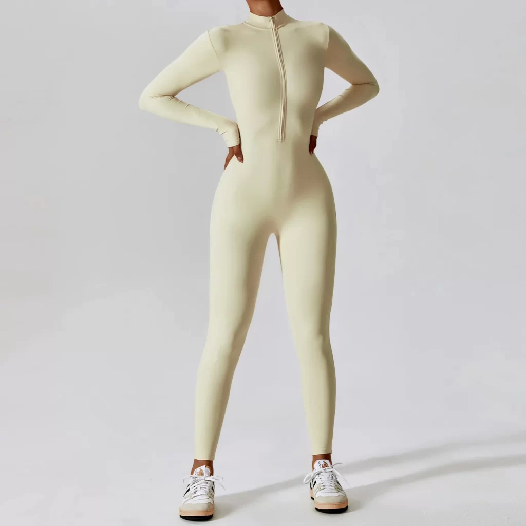 Women's One Piece Workout Bodysuit Long Sleeve Athletic Jumpsuit yoga one piece jumpsuit athletic one piece jumpsuit one piece pants bodysuit