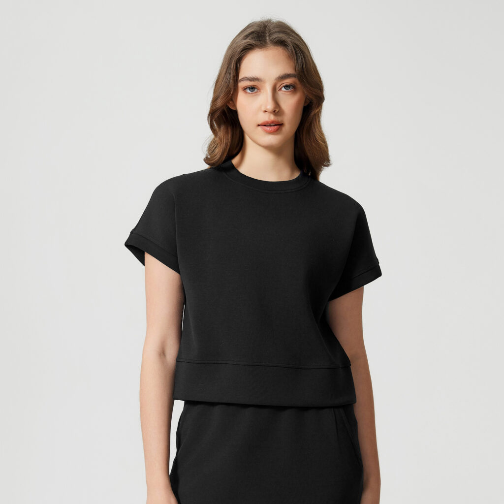 Custom Workout Shirt Short Sleeve T-Shirts for Women athletic apparel manufacturers