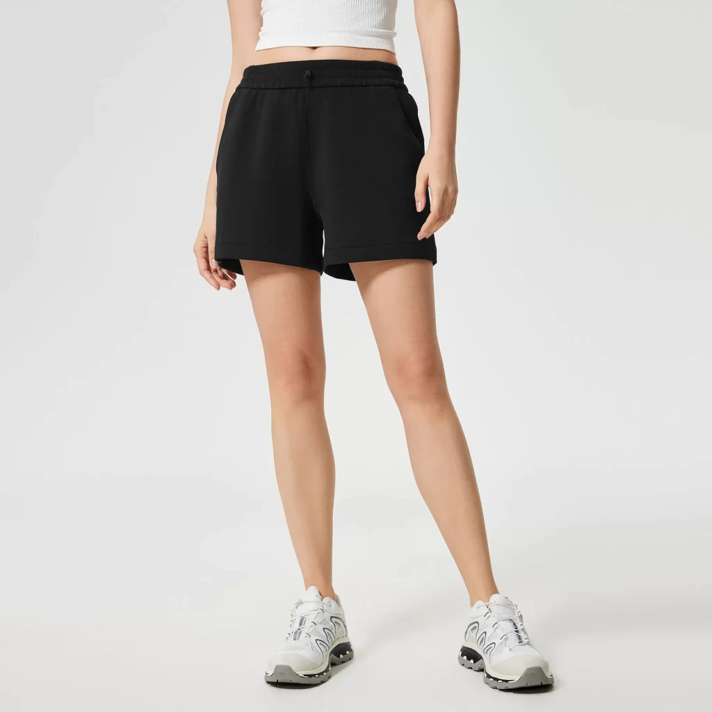 Women Lounge Athletic Short Sweatshorts Drawstring with Pockets athletic apparel suppliers sports clothes manufacturer