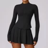 Women's Slim Fit Full Zip Workout Jackets Bulk Jackets Wholesale fitness clothing manufacturer exercise jacket women's lightweight athletic jacket