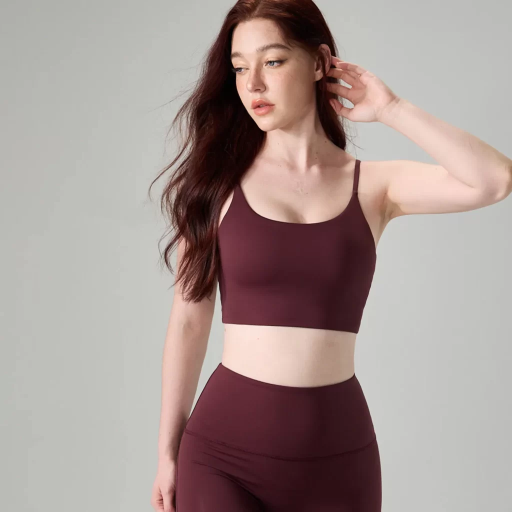 Wholesale Sports Bras Workout Athletic Tank Tops for Women sports clothes manufacturer middle support sports bra