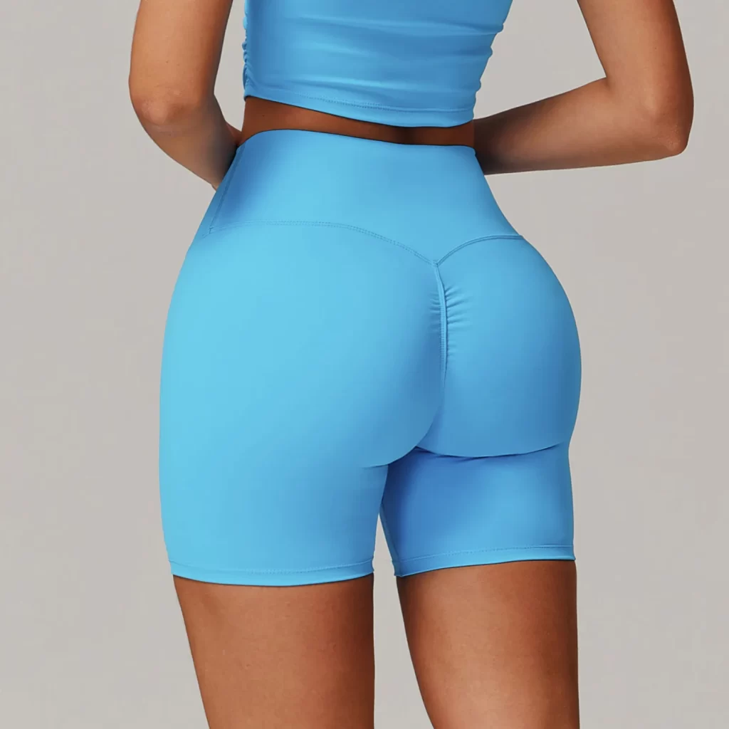 Wholesale Butt Lifting Workout Shorts High Waisted Biker Shorts
