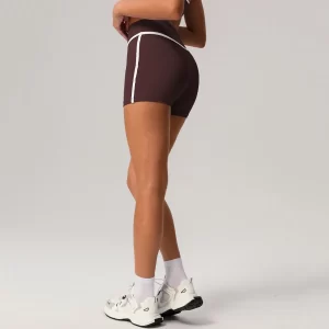 Contrast Colors High Waisted Shorts Women Biker Shorts custom shorts manufacturer