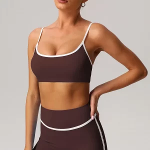 Scoop Neck Padded Bra Yoga Workout Sports Bra Wholesale