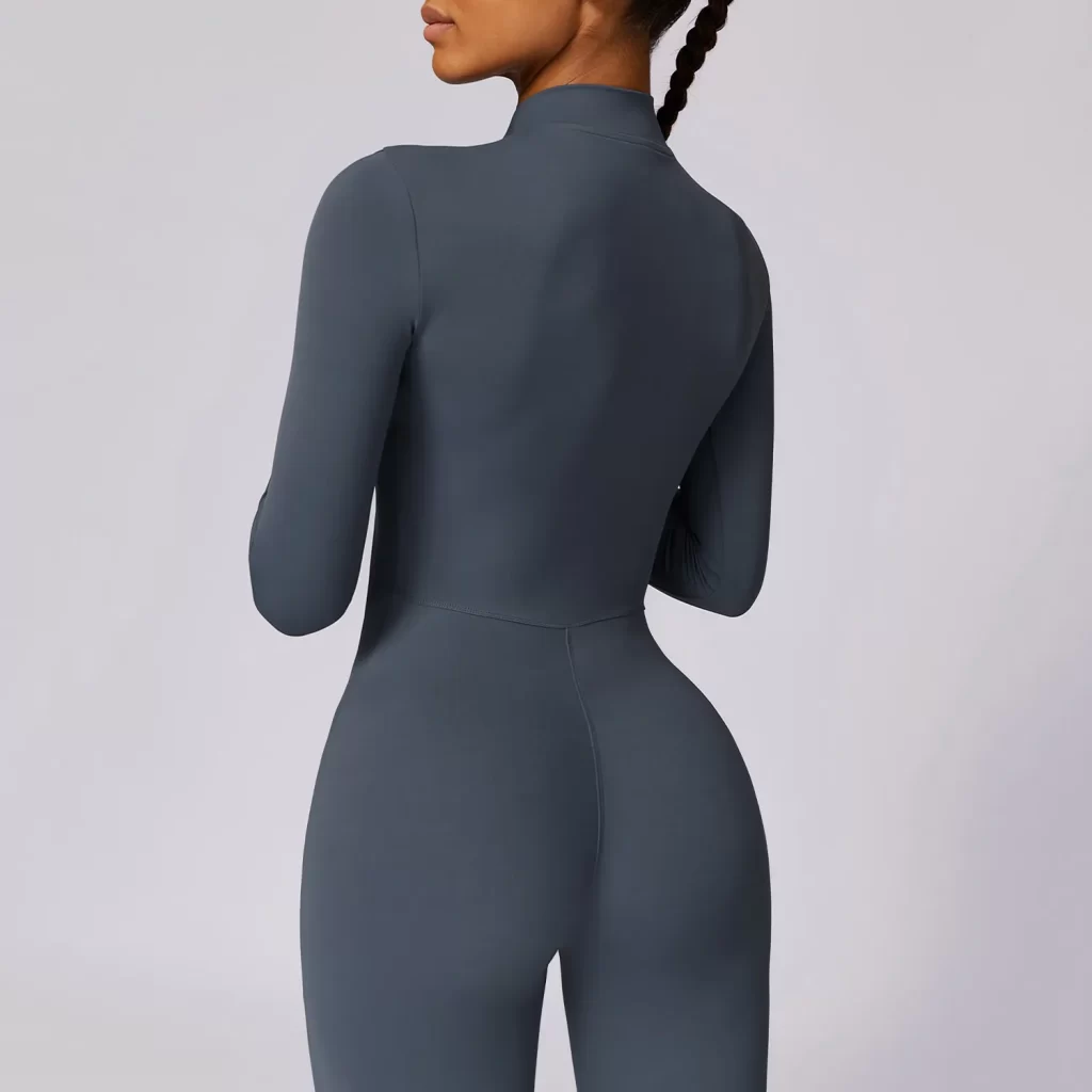 Women's One Piece Workout Bodysuit Long Sleeve Athletic Jumpsuit yoga one piece jumpsuit athletic one piece jumpsuit one piece pants bodysuit