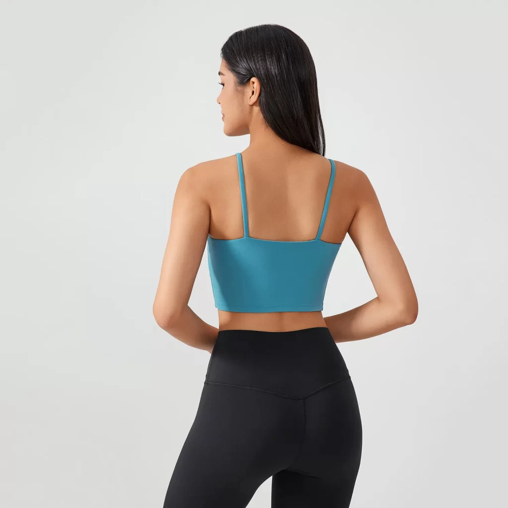 Longline Yoga Tank Top Fitness Bra Workout Camisole Crop Tops