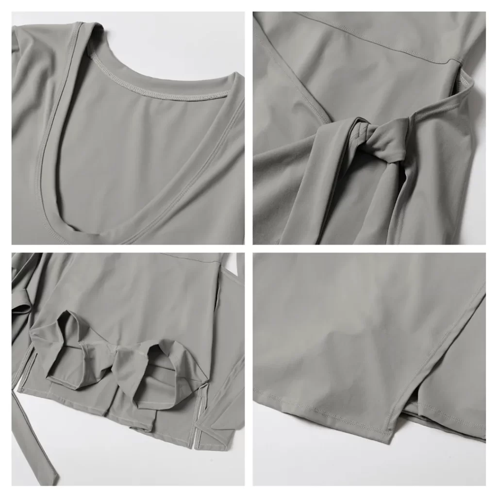 Women's Athletic Jumpsuit Long Sleeve Workout Dress Built in Shorts long sleeve athletic jumpsuit one piece exercise bodysuit