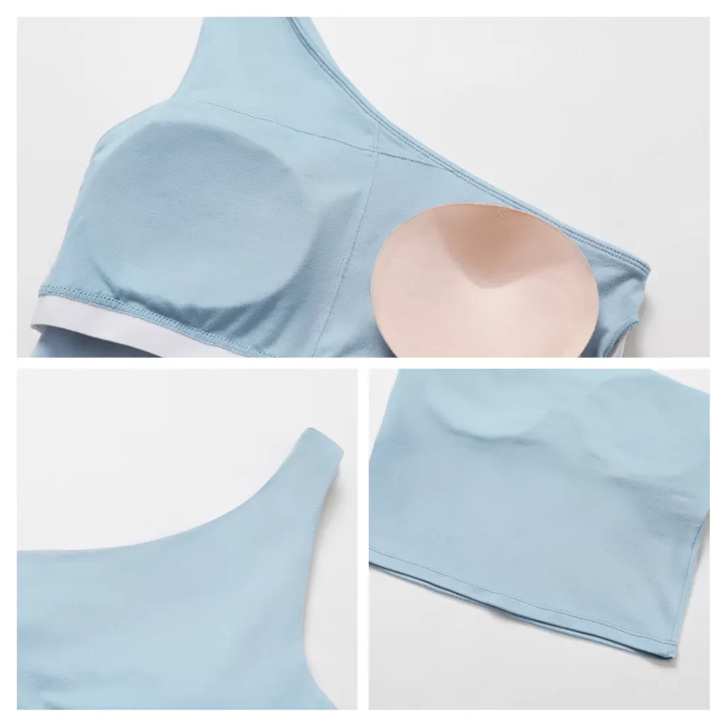 Spark Gym Workout Padded Tanks One Strap Sports Bra for Women custom workout clothes bras in bulk