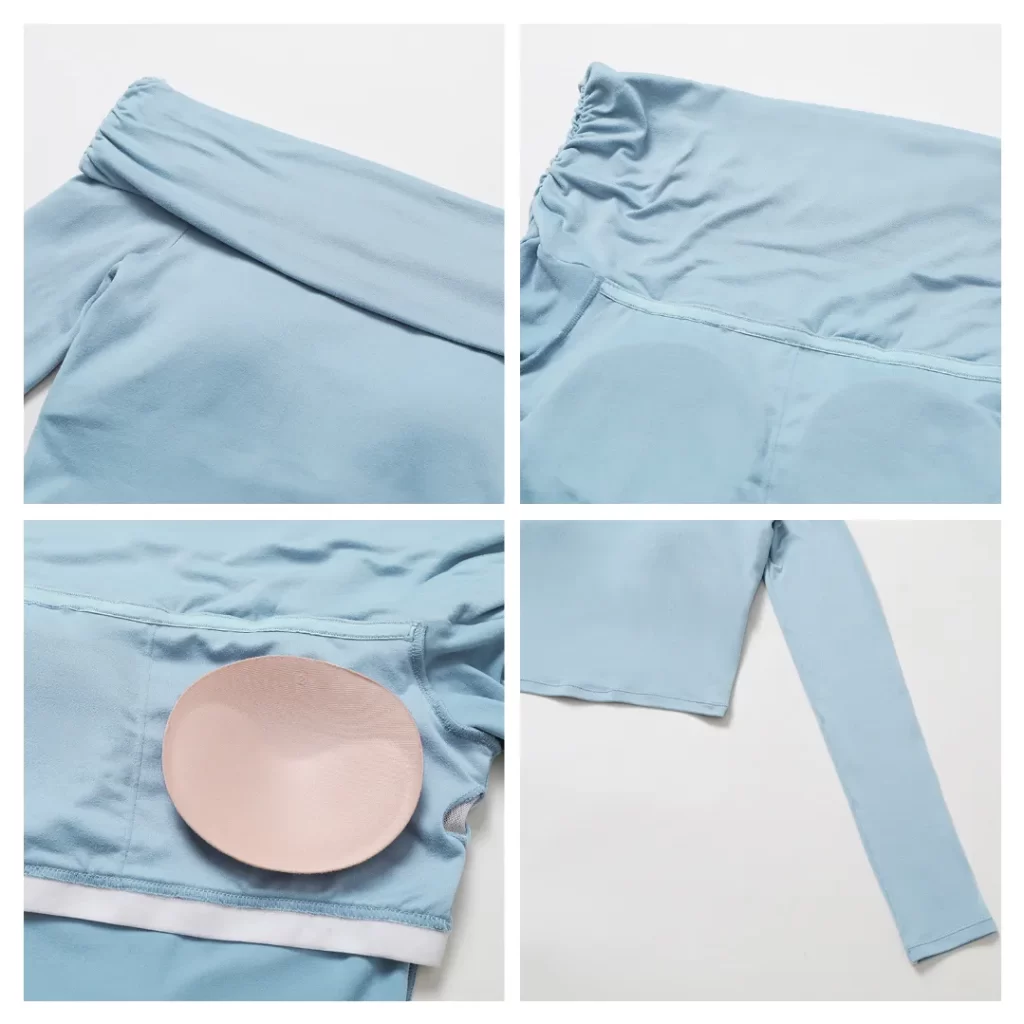 Wholesale Slim Fit Yoga Shirts One-shoulder Long Sleeve Crop Top sportswear manufacturer long sleeve pullover