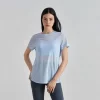 Custom Workout Apparel Open Back Athletic Shirts Breathable Yoga Top