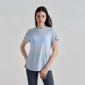 Custom Workout Apparel Open Back Athletic Shirts Breathable Yoga Top