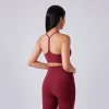 Personalized Sports Bra Y Back Spaghetti Workout Yoga Top yoga clothing manufacturers athletic apparel manufacturers custom sports bra