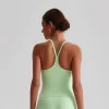 Custom Square Neck Padded Sports Bra Workout Camisole Tank Top workout clothes manufacturer sports apparel manufacturers
