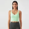 Womens Longline Sports Bra Medium Support Yoga Bras design your own workout clothes sports clothes manufacturer