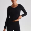 Wholesale Long Sleeve T Shirts Bulk High Impact Yoga Pilates Top bulk long sleeve t shirts design your own workout clothes skims gym wear