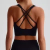 Athletic Clothing Manufacturer Medium Support Padded Workout Crop Tank Top wholesale active wear custom sports bra