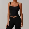 Custom Workout Apparel Women Longline Yoga Padded Crop Tank Top sport clothing manufacturers