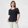 Custom Crew Neck T Shirts Women's Short Sleeve Workout Shirts athleisure wholesale vendors private label clothes