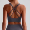 Athletic Clothing Manufacturer Medium Support Padded Workout Crop Tank Top wholesale active wear custom sports bra