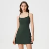 Custom Golf Athletic Dresses for Women with Built-in Bra & Shorts wholesale yoga apparel Custom Athletic Wear gym clothes manufacturers private label clothing manufacturers