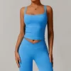 Custom Workout Apparel Women Longline Yoga Padded Crop Tank Top sport clothing manufacturers