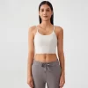 Longline Yoga Tank Top Fitness Bra Workout Camisole Crop Tops personalized sports bra sportswear clothing manufacturer