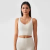 Womens Longline Sports Bra Medium Support Yoga Bras design your own workout clothes sports clothes manufacturer