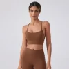 Personalized Sports Bra Y Back Spaghetti Workout Yoga Top yoga clothing manufacturers athletic apparel manufacturers custom sports bra
