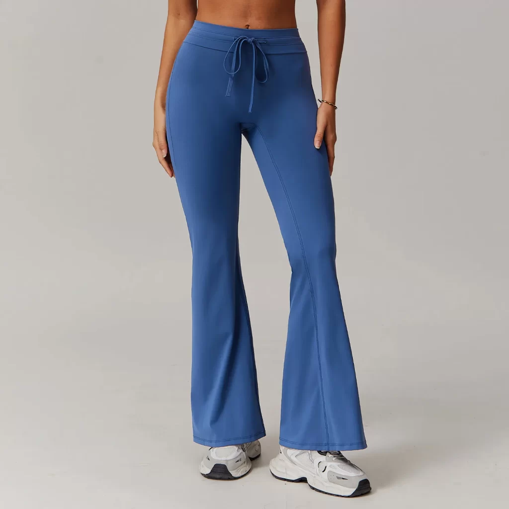 High Waisted Leggings with Tummy Control Wholesale Yoga Flared Pants wholesale workout wear custom workout clothing