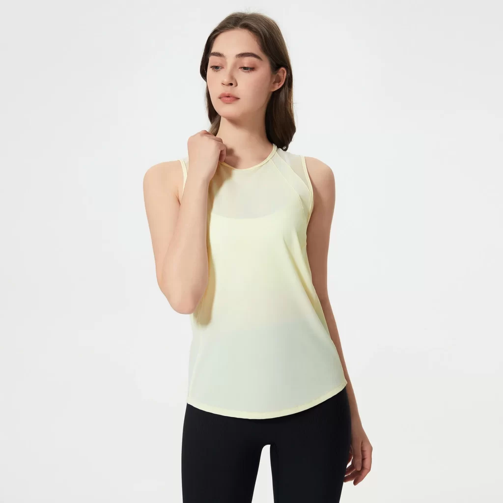 Wholesale Activewear Cool Athletic Yoga Running Sleeveless Shirts women's square neck tank top fitness apparel clothing sparks clothing