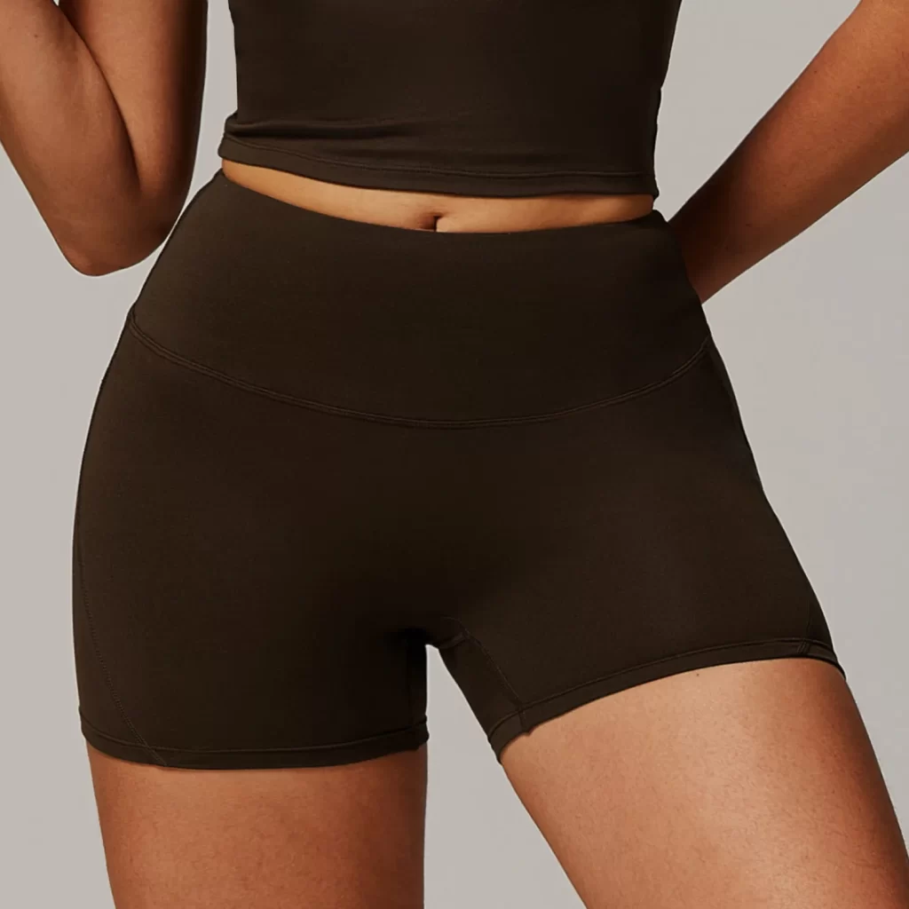 Custom Workout Biker Shorts High Waist Tummy Control Booty Shorts fitness apparel manufacturers sparks clothing