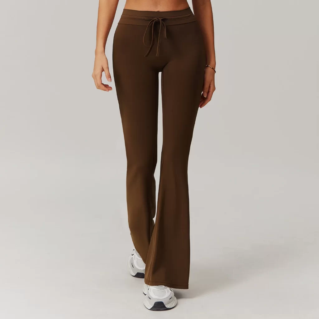 High Waisted Leggings with Tummy Control Wholesale Yoga Flared Pants wholesale workout wear custom workout clothing