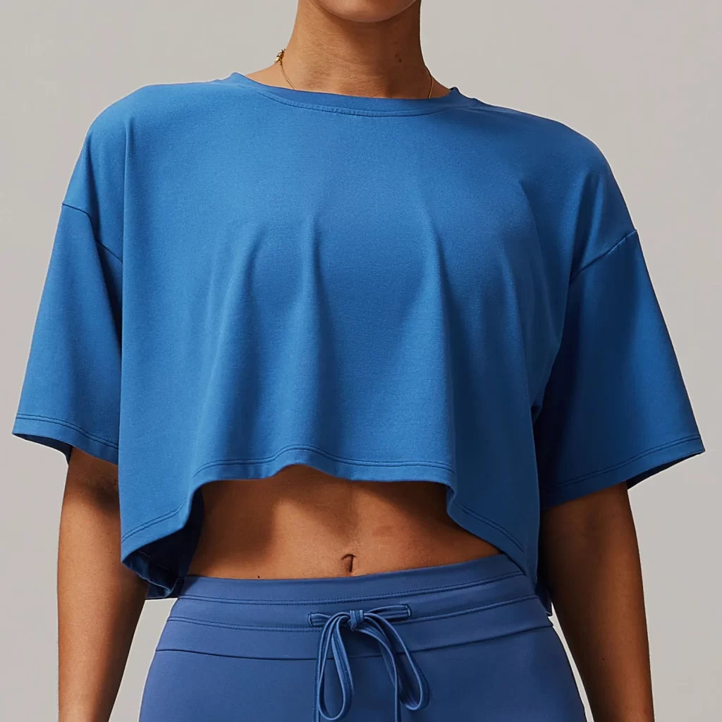 Women's Workout Crop Tops Casual Athletic Running T-Shirts crop top sweatshirt wholesale t shirt manufacturer china womens crew neck t shirt short sleeve shirt