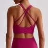 Athletic Clothing Manufacturer Medium Support Padded Workout Crop Tank Top wholesale active wear custom sports bra