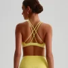Custom Padded Sports Bra High Neck Strappy Back Workout Top wholesale sports bra custom made workout clothes gym clothes bulk