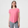 T Shirt Manufacturer China Custom Yoga Workout Short Sleeve Shirts wholesale fitness wear for women