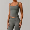 Custom Workout Apparel Women Longline Yoga Padded Crop Tank Top sport clothing manufacturers