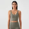Womens Longline Sports Bra Medium Support Yoga Bras design your own workout clothes sports clothes manufacturer