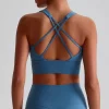 Athletic Clothing Manufacturer Medium Support Padded Workout Crop Tank Top wholesale active wear custom sports bra