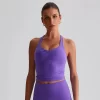 Custom Fitness Apparel Wholesale Sports Bra Yoga Wrinkles Tank Top sportswear production bulk sports bras