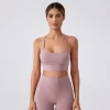 Personalized Sports Bra Y Back Spaghetti Workout Yoga Top yoga clothing manufacturers athletic apparel manufacturers custom sports bra