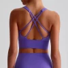 Athletic Clothing Manufacturer Medium Support Padded Workout Crop Tank Top wholesale active wear custom sports bra