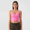 Womens Longline Sports Bra Medium Support Yoga Bras design your own workout clothes sports clothes manufacturer
