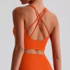 Athletic Clothing Manufacturer Medium Support Padded Workout Crop Tank Top wholesale active wear custom sports bra